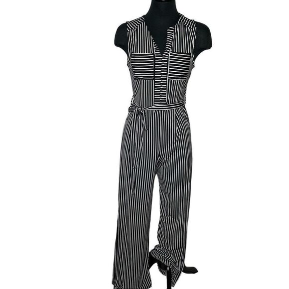 Monteau Striped Jumpsuit - Women’s S - Picture 1 of 8